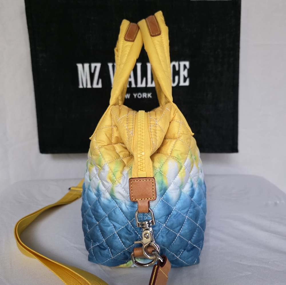 MZ Wallace Micro Sutton Bag Daffodil Tie Dye/Gold - Picture 3 of 16